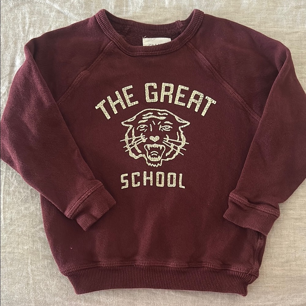 Maroon Sweatshirt with School Logo
